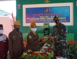 Kodim 1422/Maros Gelar Syukuran HUT ke-64 Kodam XIV/Hasanuddin