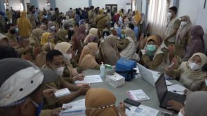 Vaksinasi ASN Lingkup Pemda Maros Membludak