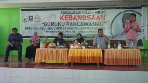 Bersama IKA SMP 2, Irfan AB Sosialisasi Nilai-nilai Kebangsaan di SMPN 02 Maros