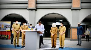 Presiden Jokowi Resmikan Pasar Pon di Kabupaten Trenggalek