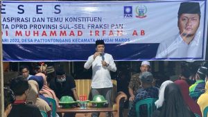 Malam-Malam Irfan AB Terima Aspirasi Masyarakat Desa Pattontongang