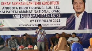 Reses dan Temu Konstituen, Irfan AB Ajak Masyarakat Kec. Tanralili Jangan Takut Divaksin