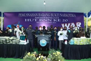 BNN RI Musnahkan Ratusan Kilo Sabu Dan Ekstasi