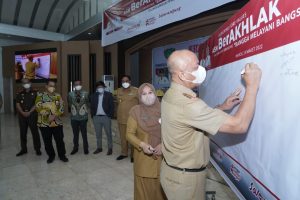 Pemkab Maros Launching Core Values ASN BerAKHLAK, Respon Cepat Intruksi Jokowi