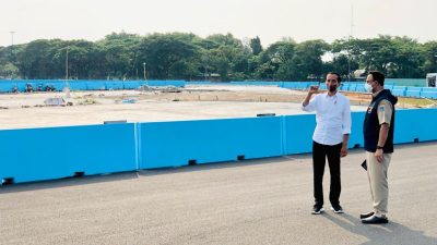 Tinjau Proyek Sirkuit Formula E, Presiden: Trek Balapan Sudah Siap