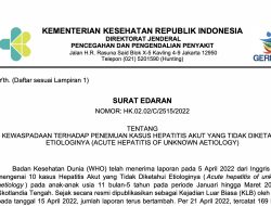 Kemenkes Terbitkan Edaran Kewaspadaan terhadap Penemuan Kasus Hepatitis Akut