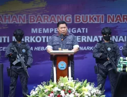 Jelang Hari Anti Narkotika Internasional BNN RI Musnahkan Ratusan Kilogram Sabu 
