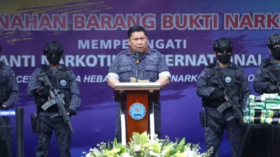 Jelang Hari Anti Narkotika Internasional BNN RI Musnahkan Ratusan Kilogram Sabu 