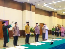 Menteri Suharso Lantik Empat Pejabat Tinggi Kementerian PPN/Bappenas