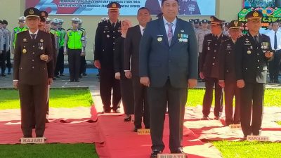 Hadiri HUT Bhayangkara ke-76, Kasdim 1422 Maros :  Sinergitas TNI Polri dan Pemda Wujudkan Stabilitas Pertahanan