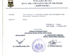 DPP KBPP Polri Menonaktifkan Salah Satu Pengurus DPP