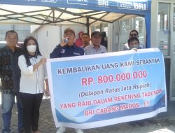 Uang Raib 800 juta, 5 Nasabah Tagih Janji Bank BRI Cabang Maros Untuk Ganti Rugi