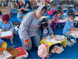 Bunda PAUD Makassar Gelar Lomba Menggambar dan Melipat Kertas