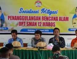 Irfan AB Sosialisasi Mitigasi Bencana di SMAN 12 Cenrana