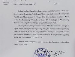 Surat Edaran Permintaan Doorprize Wakil Bupati Maros Berpotensi Melanggar Hukum
