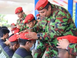 Komandan Nasional KOKAM dan Bupati Maros Pimpin Pembaretan Pasukan KOKAM