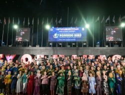 Ketua TP PKK Kota Makassar Hadiri Welcome Dinner MNEK 2023 Di Anjungan Pantai Losari