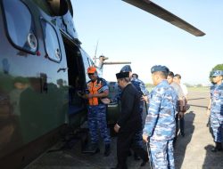 Peringati Hari Bakti TNI AU ke-76, Wali Kota Makassar Terbang Naik Helikopter ke Jeneponto