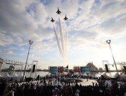 Atraksi Flypass TNI AU Buka Rangkaian Makassar F8 dengan Gemilang