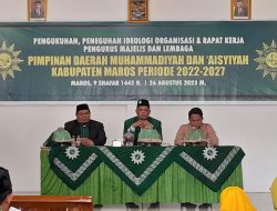 Pimpinan Daerah Muhammadiyah dan ‘Aisyiyah Kabupaten Maros Menggelar Pengukuhan Majelis dan Lembaga