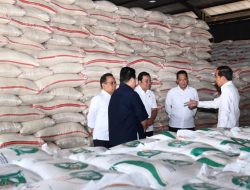 Presiden Jokowi Tinjau Ketersediaan Stok Cadangan Beras di Gudang Bulog