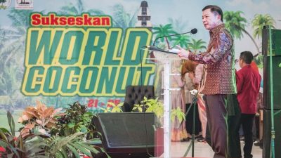 Menteri Suharso Mendukung Sektor Kelapa di Gorontalo dan Tinjau Proyek Pengendalian Banjir