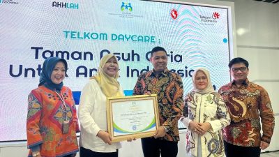 Telkom Daycare Bandung Raih Sertifikasi Ramah Anak dari KemenPPPA