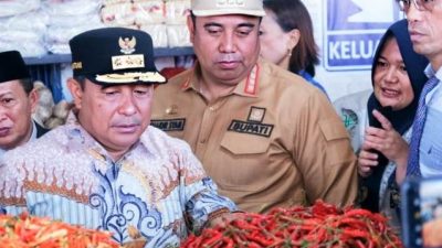 Didampingi Pasangan Keren, Pj Gubernur Sulsel Memantau Harga Bapok di Maros