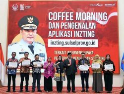 Wakil Bupati Maros Terima Tanda Anggota Admin INZTING