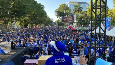 400 Ribu Warga Sulsel Ikuti Senam PAN di Makassar