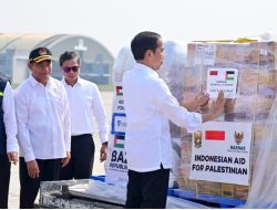 Presiden Jokowi Lepas Bantuan Kemanusiaan Tahap Kedua untuk Palestina dan Tegaskan Dukungan