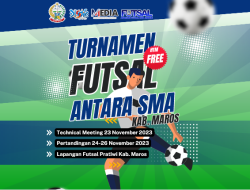 Turnamen Futsal Antar SMA di Kabupaten Maros Akan Segera di Gelar