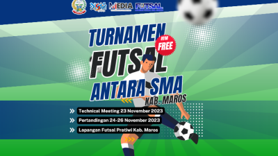 Turnamen Futsal Antar SMA di Kabupaten Maros Akan Segera di Gelar