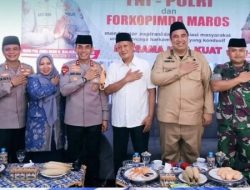 Bupati Maros dan Forkopimda Hadiri Jum’at Curhat TNI-POLRI