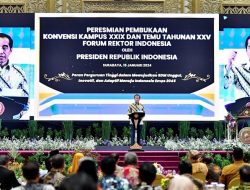 Presiden Jokowi Buka Konvensi XXIX dan Temu Tahunan XXV Forum Rektor Indonesia
