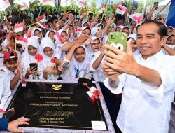 Presiden Jokowi Meresmikan Bendungan Karian dan Instalasi Pengolahan Air Sitanala