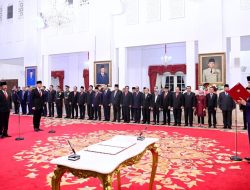 Presiden Jokowi Lantik Agus Harimurti Yudhoyono sebagai Menteri ATR/BPN