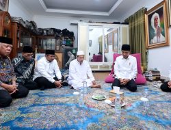 Presiden Joko Widodo Bertakziah ke Rumah Duka Istri Habib Luthfi bin Yahya