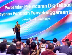 Presiden Joko Widodo Luncurkan Digitalisasi Layanan Perizinan Event