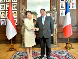 Menko Airlangga Temui CEO Eramet di Paris, Bahas Investasi Hilirisasi Nikel dan Industri Hijau