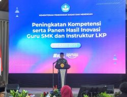 Menteri Abdul Mu’ti Buka Program Peningkatan Kompetensi dan Panen Inovasi Guru SMK serta Instruktur LKP