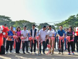 Wamenpora dan Ketum PBSI Resmikan GOR Bulutangkis Pusdik Lantas Smash di Tangsel