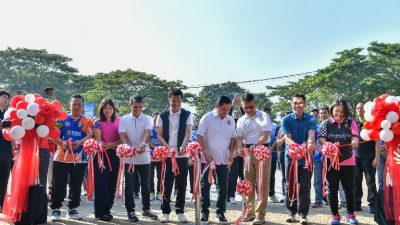 Wamenpora dan Ketum PBSI Resmikan GOR Bulutangkis Pusdik Lantas Smash di Tangsel