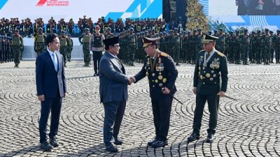 Prabowo: Polri Garda Terdepan Bela Rakyat