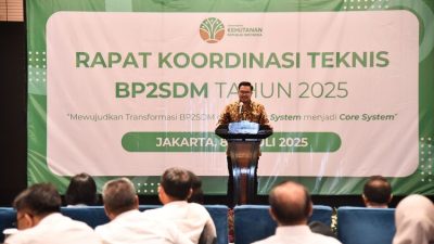 Wamenhut Buka Rakornis BP2SDM, Tegaskan SDM Kunci Pembangunan Kehutanan