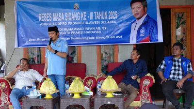 Reses di Bantimurung, Irfan AB Dengar Keluhan Soal Air