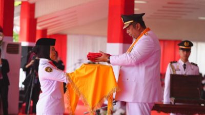 Bupati Chaidir Syam Pimpin Upacara HUT RI ke-80