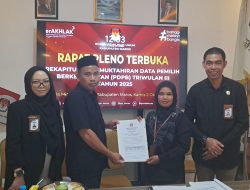 Pleno KPU Maros Catat 283.709 Pemilih dalam PDPB Triwulan III 2025