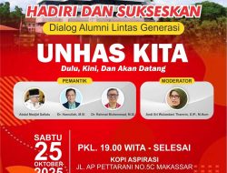 Sabtu Besok, Alumni Unhas Lintas Generasi Gelar Dialog Bahas Masa Depan Kampus Merah