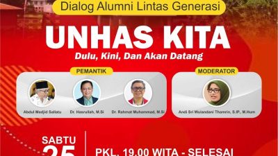 Sabtu Besok, Alumni Unhas Lintas Generasi Gelar Dialog Bahas Masa Depan Kampus Merah